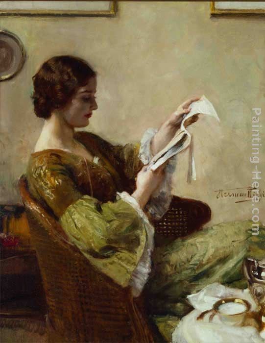 Hermann Jean Joseph Richir Young Woman Reading